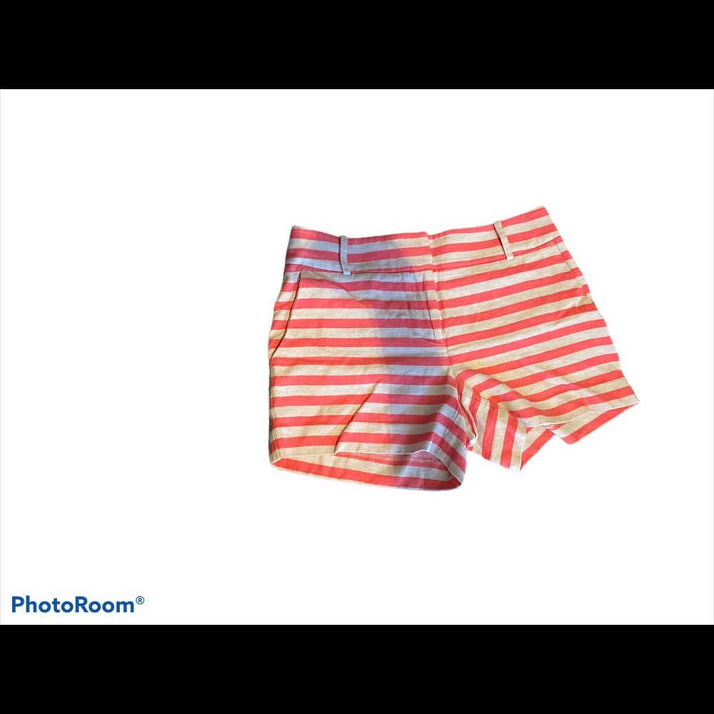 EUC beige and coral shorts